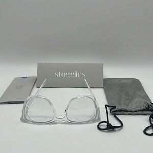 Stoggles Safety Glasses Clear Square Brand New Blue Light Blocking